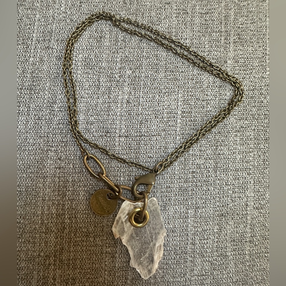 Twisted Silver Clarity Necklace